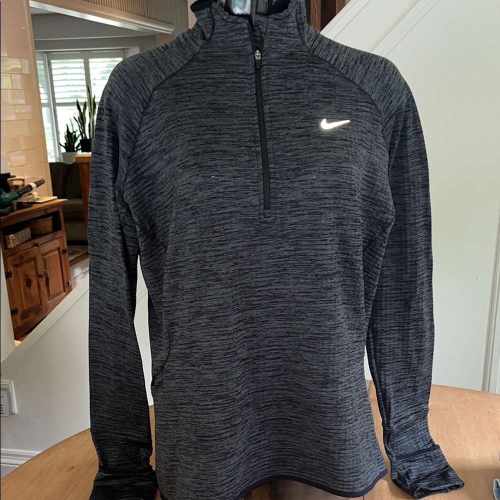 Nike Black Cowl Neck Sweater with Turtleneck Design
